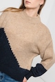 JdY Colorblock dizájnú pulóver ejtett ujjakkal női