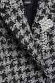 Mango Dalia tweed blézer bross rátéttel női