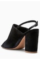 NEXT Pantofi negri de piele intoarsa cu bareta slingback Femei