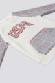 U.S. Polo Assn. Set de pantaloni de trening si bluza de trening cu model in carouri - 2 piese Baieti