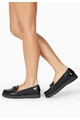 NEXT Pantofi loafer negri de piele cu detaliu din lant Femei