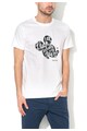 Disney Tricou alb cu imprimeu negru Mickey Femei