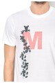 Disney Унисекс бяла тениска с щампа в черно и червено Мъже