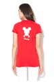 Disney Tricou rosu cu imprimeu alb Mickey Femei