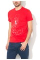 Disney Tricou rosu cu imprimeu alb Mickey Femei