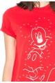 Disney Unisex Mickey Piros Póló Fehér Lenyomattal női