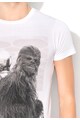 Pepe Jeans London Tricou alb cu imprimeu Chewie Femei
