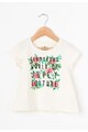 Juicy Couture Tricou alb unt cu imprimeu Fete