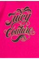 Juicy Couture Tricou fucsia cu imprimeu stralucitor Fancy Fete