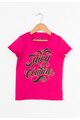 Juicy Couture Tricou fucsia cu imprimeu stralucitor Fancy Fete