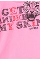 Diesel Bluza roz cu imprimeu Trelli Fete