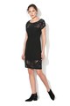 DESIGUAL Rochie neagra cu insertii transparente Moon Femei