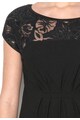 DESIGUAL Rochie neagra cu insertii transparente Moon Femei