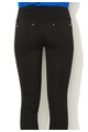 Versace Jeans Pantaloni negri elastici cu o curea decorativa Femei