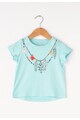 Esprit Tricou albastru aqua cu imprimeu boho Fete