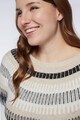 Fiorella Rubino Kerek nyakú mintás pulóver női