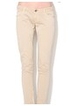 GUESS JEANS Pantaloni skinny cu talie foarte joasa bej inchis Femei