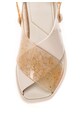 Melissa Sandale slingback cauciucate bej cu pete decorative Sauce Femei