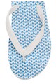 Ted Baker Papuci flip-flop alb cu bleu si model logo Flyxx Barbati
