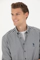 U.S. Polo Assn. Карирана риза с копчета на яката Мъже
