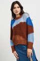 Stefanel Moher gyapjú tartalmú pulóver azsúros részletekkel női