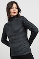 Stefanel Gyapjútartalmú pulóver magas gallérral női
