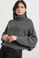 Stefanel Pulover din amestec de lana cu guler inalt si maneci cazute Femei