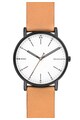 Skagen Ceas negru cu maro camel Barbati