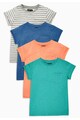 NEXT Set de tricouri multicolore - 4 piese Baieti