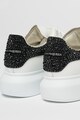 Alexander Mcqueen Larry strasszköves bőrsneaker női