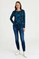 GreenPoint Фино плетен пуловер с шарки Жени