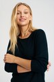 GreenPoint Kerek nyakú pulóver csillámos részletekkel női