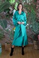 MIAU by Clara Rotescu Aosta lágy esésű selyemtartalmú ruha női