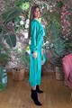 MIAU by Clara Rotescu Aosta lágy esésű selyemtartalmú ruha női