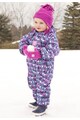 JoJo Maman Bebe Manusi fucsia din polarfleece cu stelute Fete