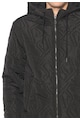 Versace Jeans Fekete Steppelt Kabát Kapucnival férfi
