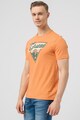 GUESS Tricou de bumbac cu logo Barbati