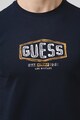 GUESS Tricou cu decolteu la baza gatului si imprimeu logo Barbati