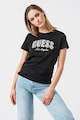 GUESS Tricou cu logo cu paiete Femei