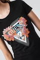 GUESS Tricou de bumbac cu logo Femei