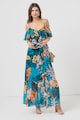 GUESS Дълга флорална рокля с коприна Жени