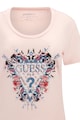 GUESS Слим тениска с лого и флорален принт Жени