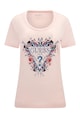 GUESS Tricou slim fit cu logo si model floral Femei