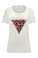 GUESS Тениска с лого и животинска шарка Жени