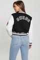 GUESS Jacheta bomber crop cu aplicatii Femei