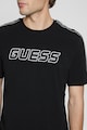 GUESS Tricou cu decolteu la baza gatului si logo Barbati