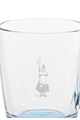 BIALETTI Set de cani alb transparent cu bleu de sticla - 6 piese Barbati