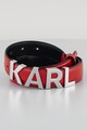 Karl Lagerfeld Curea de piele cu aplicatie logo metalica Femei