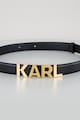 Karl Lagerfeld Curea de piele cu aplicatie logo metalica Femei