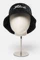 Karl Lagerfeld Palarie bucket catifelata cu logo Femei